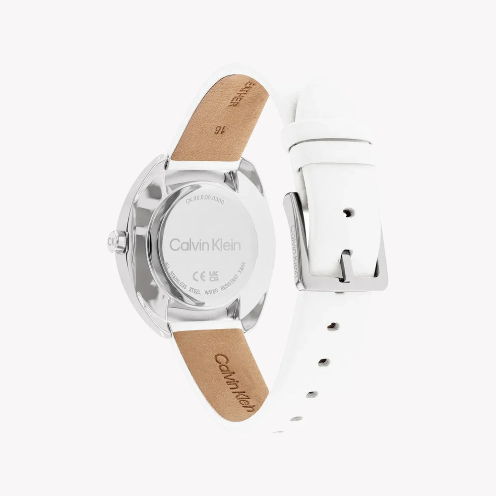 Ck Calvin Klein Women's Silver/White Watch | 25200274 by i-watch