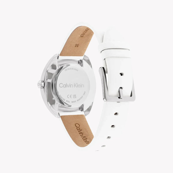 Ck Calvin Klein Women's Silver/White Watch | 25200274 by i-watch
