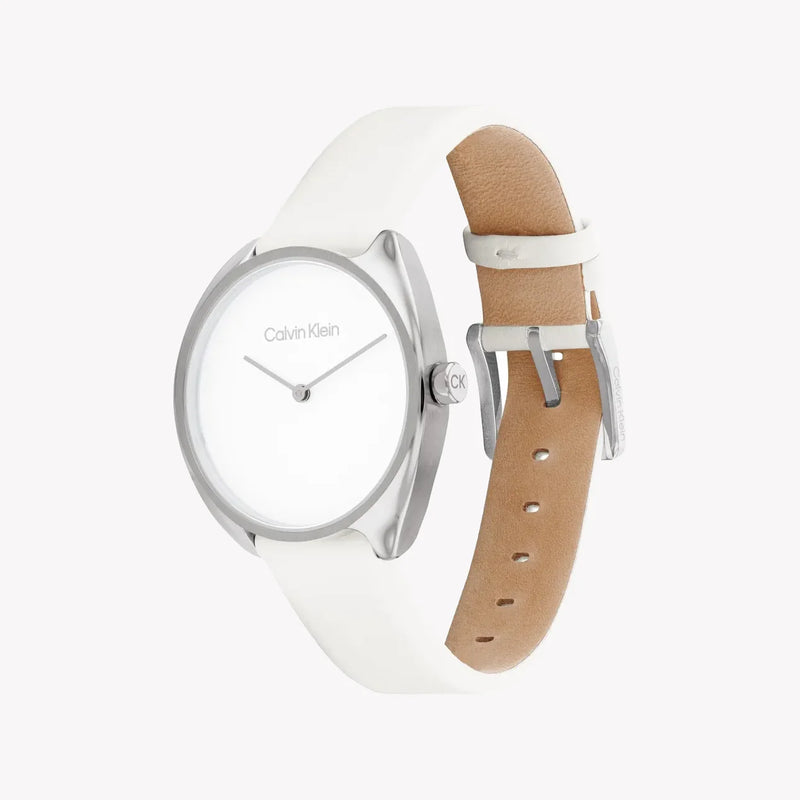 Ck Calvin Klein Women's Silver/White Watch | 25200274 by i-watch