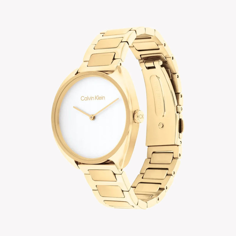 Ck Calvin Klein Women's Gold Quartz Watch | 25200276 by i-watch
