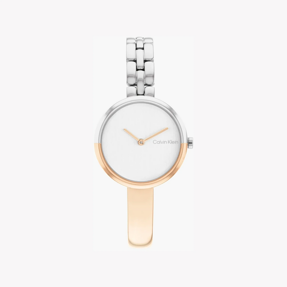 Ck Calvin Klein Women's Silver & Rose Gold Watch | 25200281 by i-watch