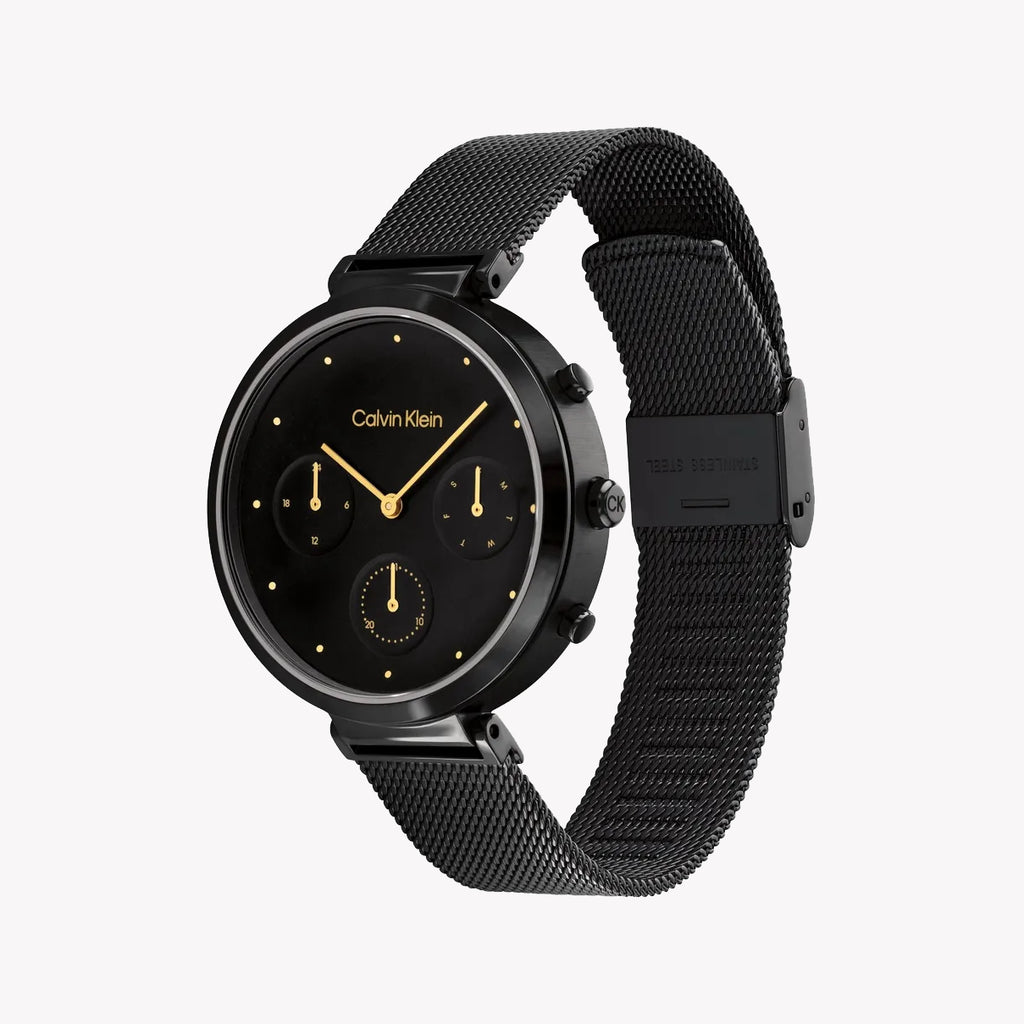 Ck Women's Black Stainless Steel Watch | Model 25200288