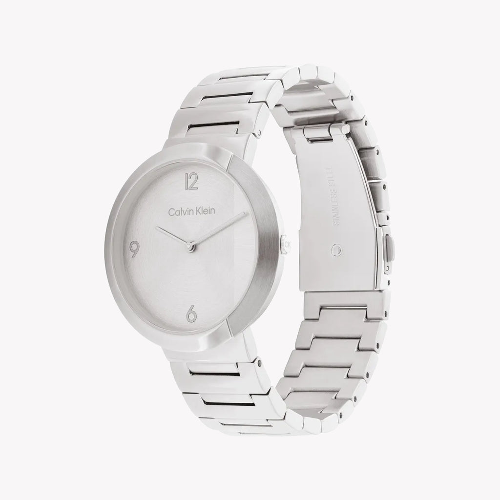 Ck Calvin Klein Women's Silver Watch | Model 25200289