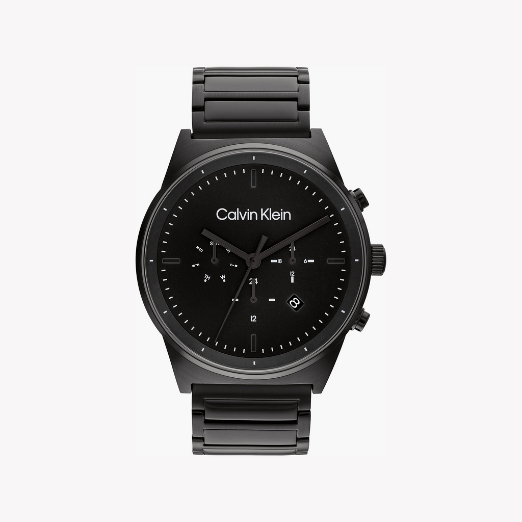 Ck Calvin Klein Men's Black Stainless Steel Watch | 25200295