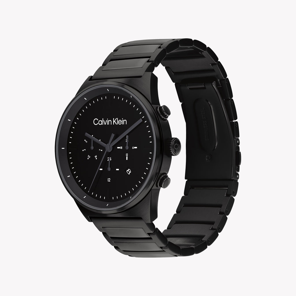 Ck Calvin Klein Men's Black Stainless Steel Watch | 25200295