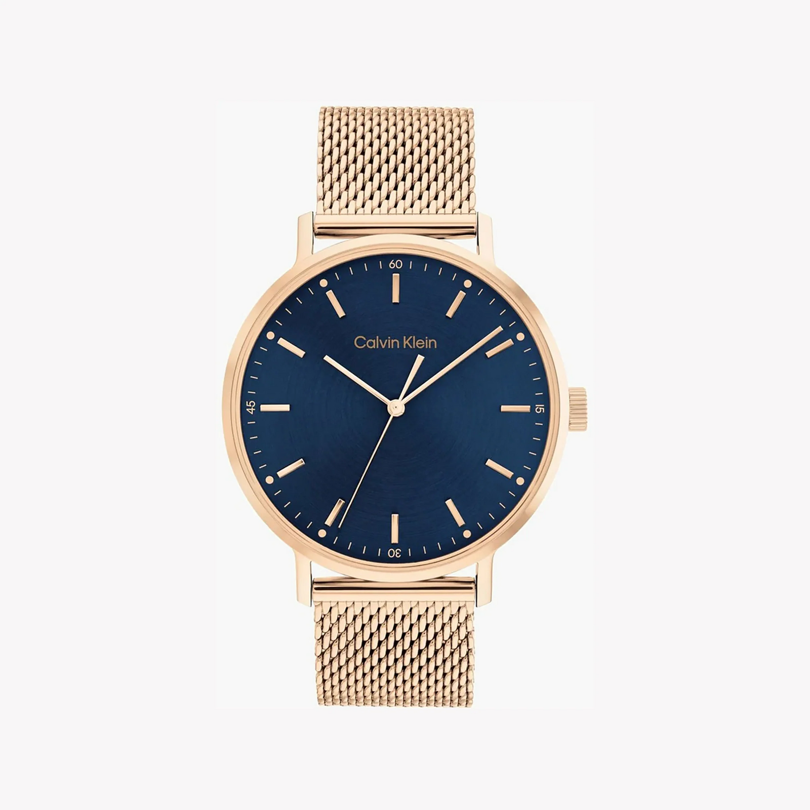 Ck Men's Rose Gold/Blue Stainless Steel Watch | 25200314 by i-watch