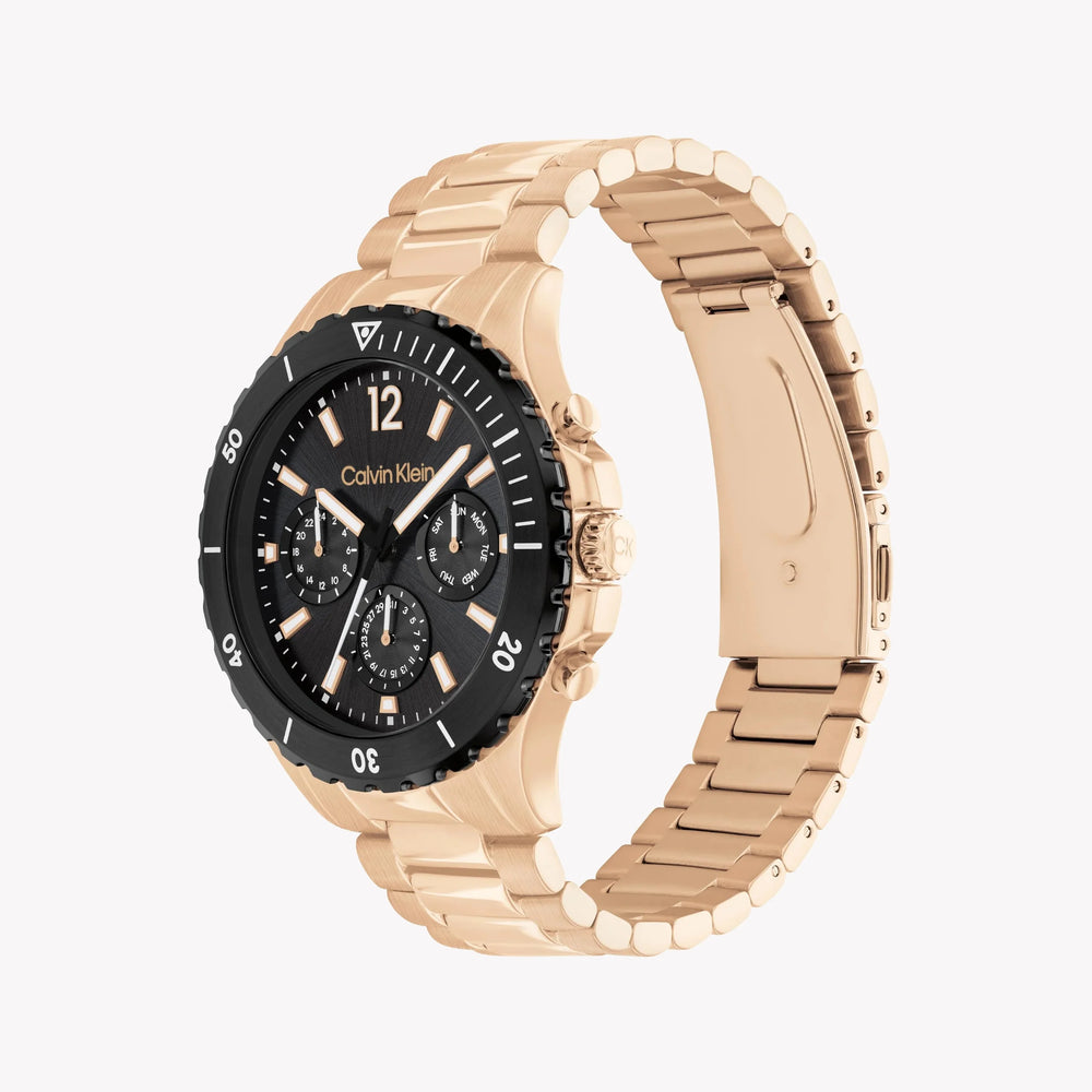 Ck Calvin Klein Men's Rose Gold Quartz Watch | 25200315 by i-watch