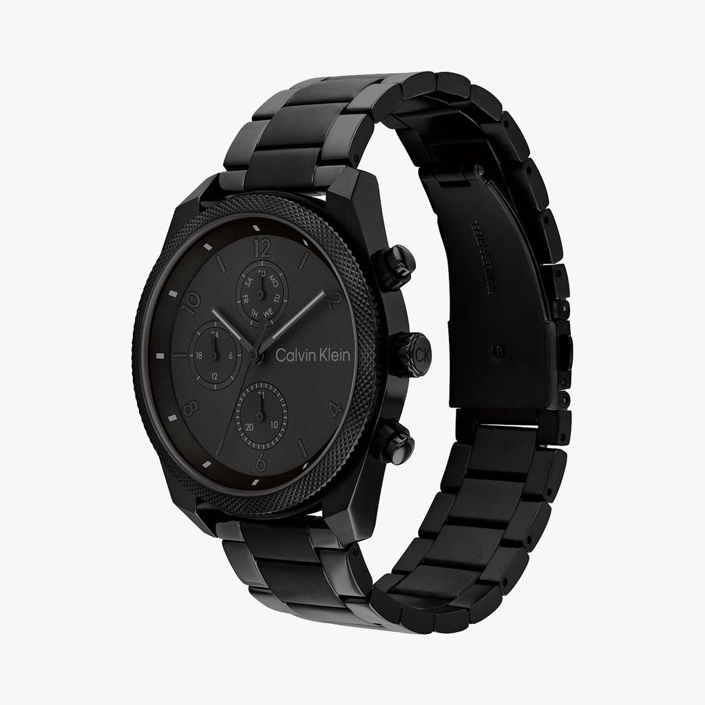 Ck Calvin Klein Men's Black Steel Watch | 25200359