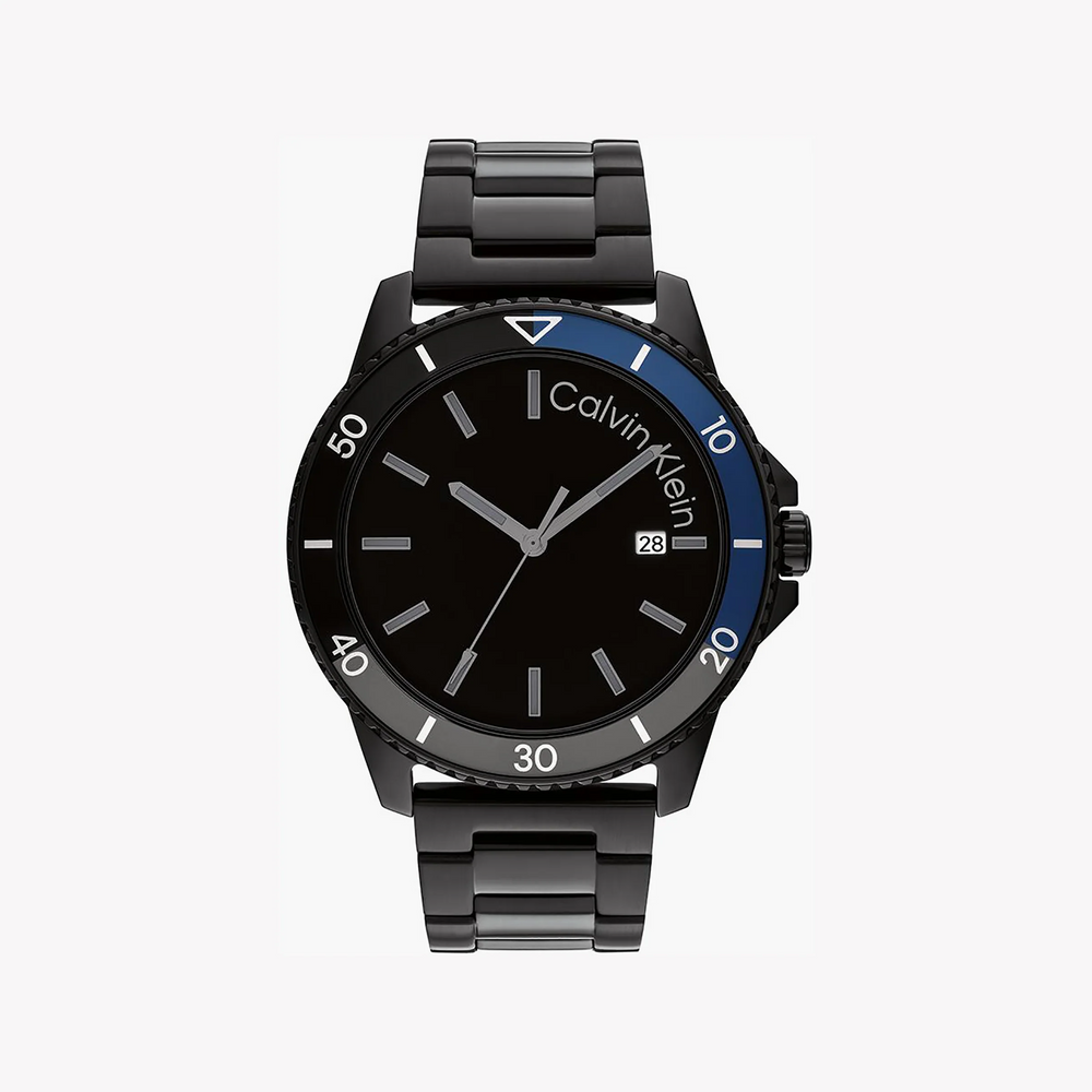 Ck Calvin Klein Men's Black Stainless Steel Watch | 25200382 by i-watch