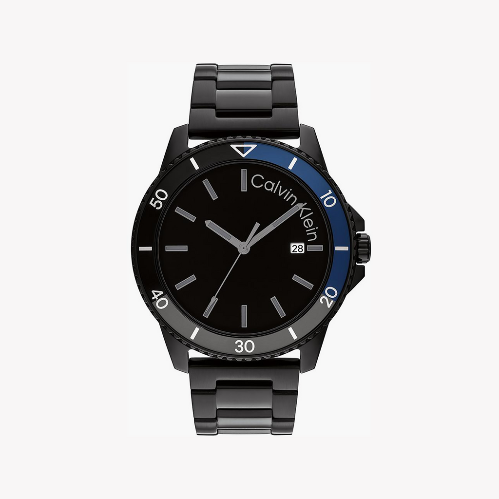 Ck Calvin Klein Men's Black Stainless Steel Watch | 25200382