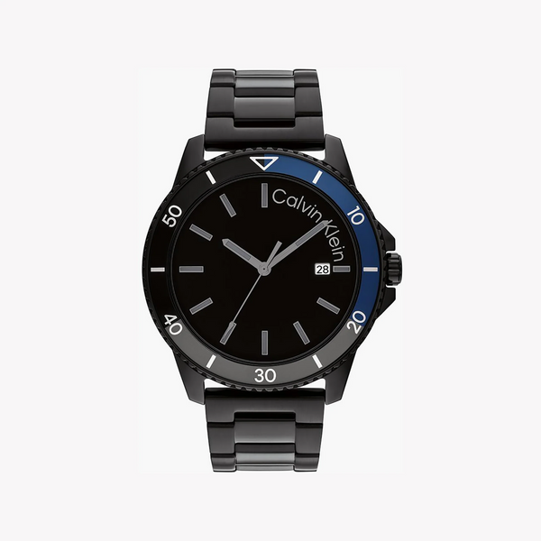 Ck Calvin Klein Men's Black Stainless Steel Watch | 25200382 by i-watch