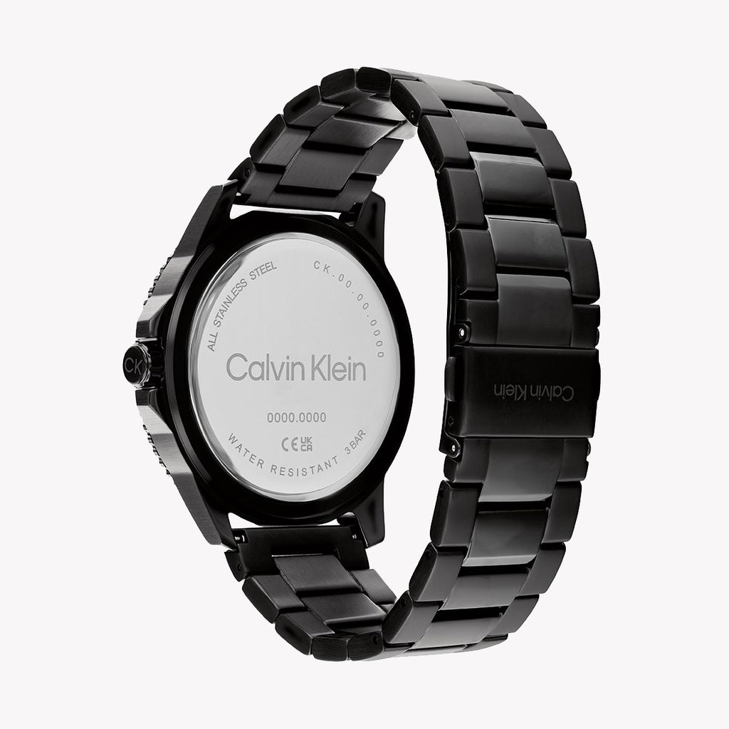Ck Calvin Klein Men's Black Stainless Steel Watch | 25200382