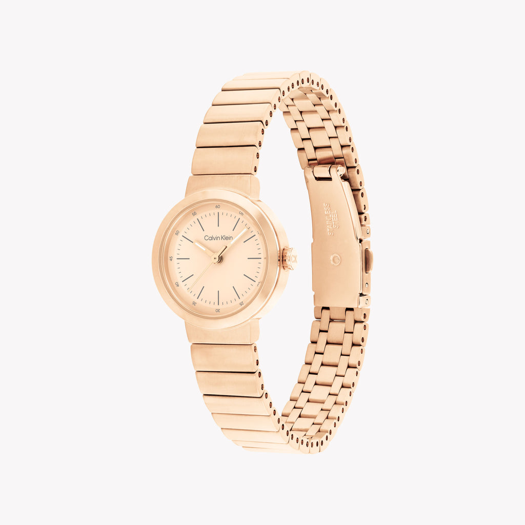 Ck Women's Rose Gold Quartz Watch | Model 25200411