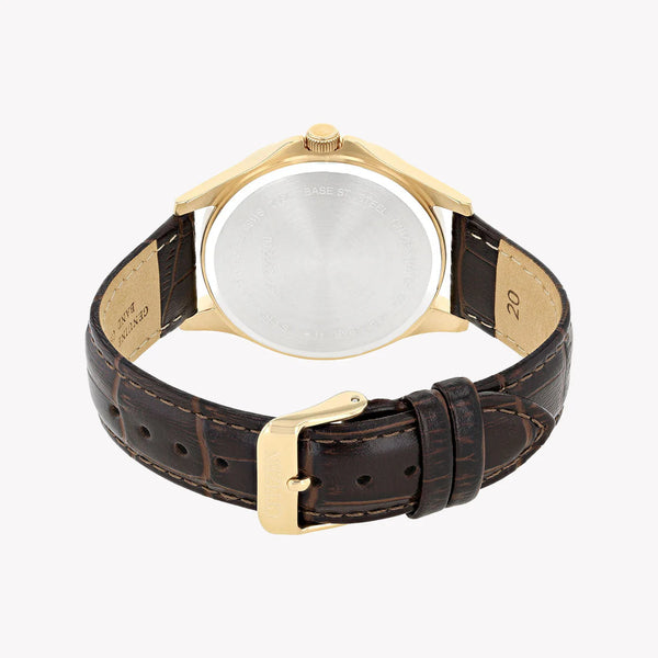 Citizen Bf2023-01h - Elegant Timepiece For The Modern Man: Chronograph, Gold & Brown Leather by i-watch