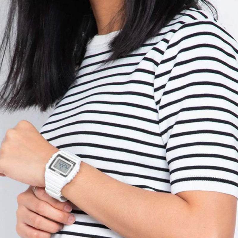 Unmatched Durability Unisex White Resin Watch, Digital | W-215h-7avdf by i-watch