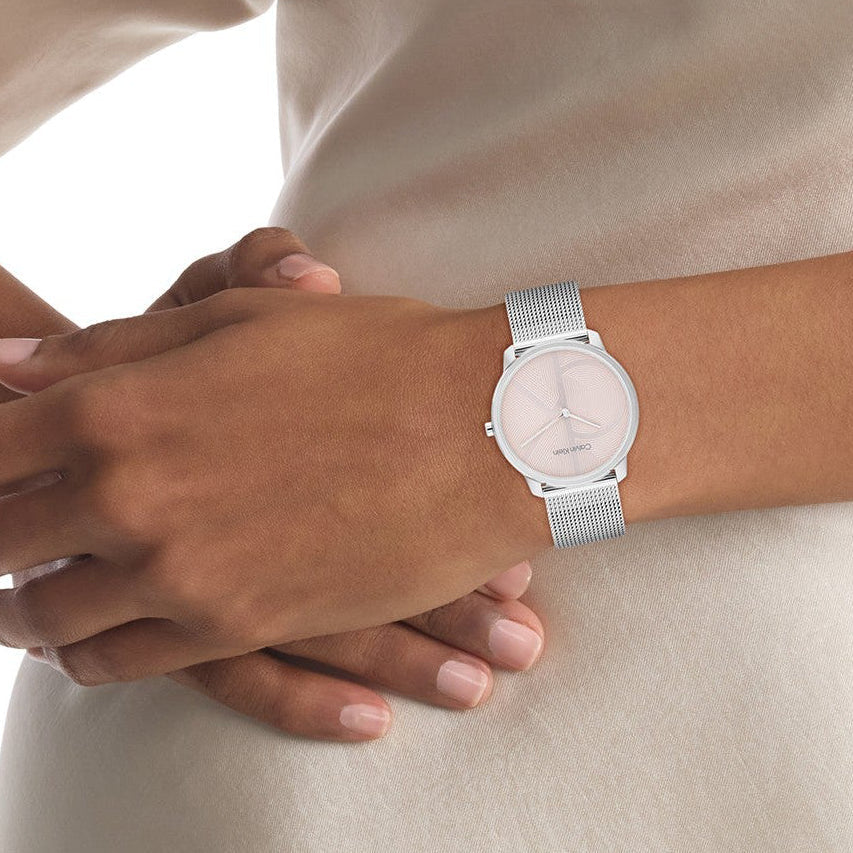 Ck Calvin Klein Women's Silver/Pink Watch | 25300015 by i-watch