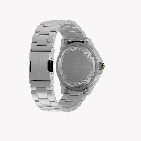 Timex Men's Stainless Steel Black Dial Watch, Silver | Tw2w41900 by i-watch