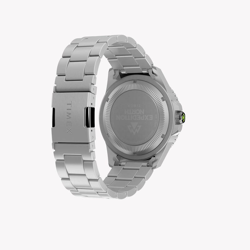 Timex Men's Stainless Steel Black Dial Watch, Silver | Tw2w41900 by i-watch