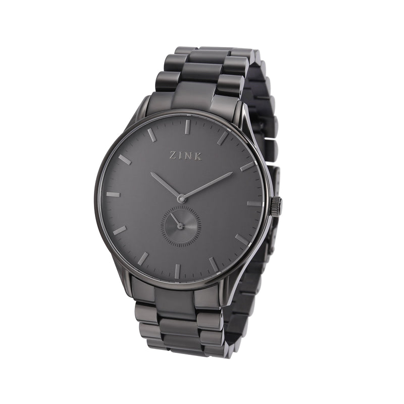 Zink Zk130g5ss-37 Elegant Black - Modern Men's Timepiece With Stainless Steel BAnd and Dial by i-watch