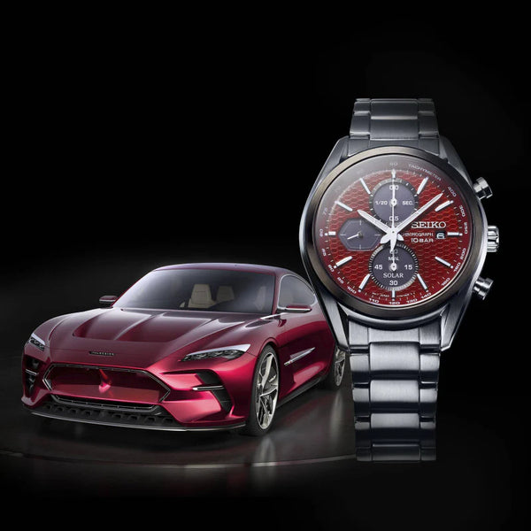 Seiko Men's Silver Stainless Steel, Red Dial | Ssc771p1 by i-watch