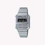 Casio A100WE-7B Vintage Silber Unisex-Uhr