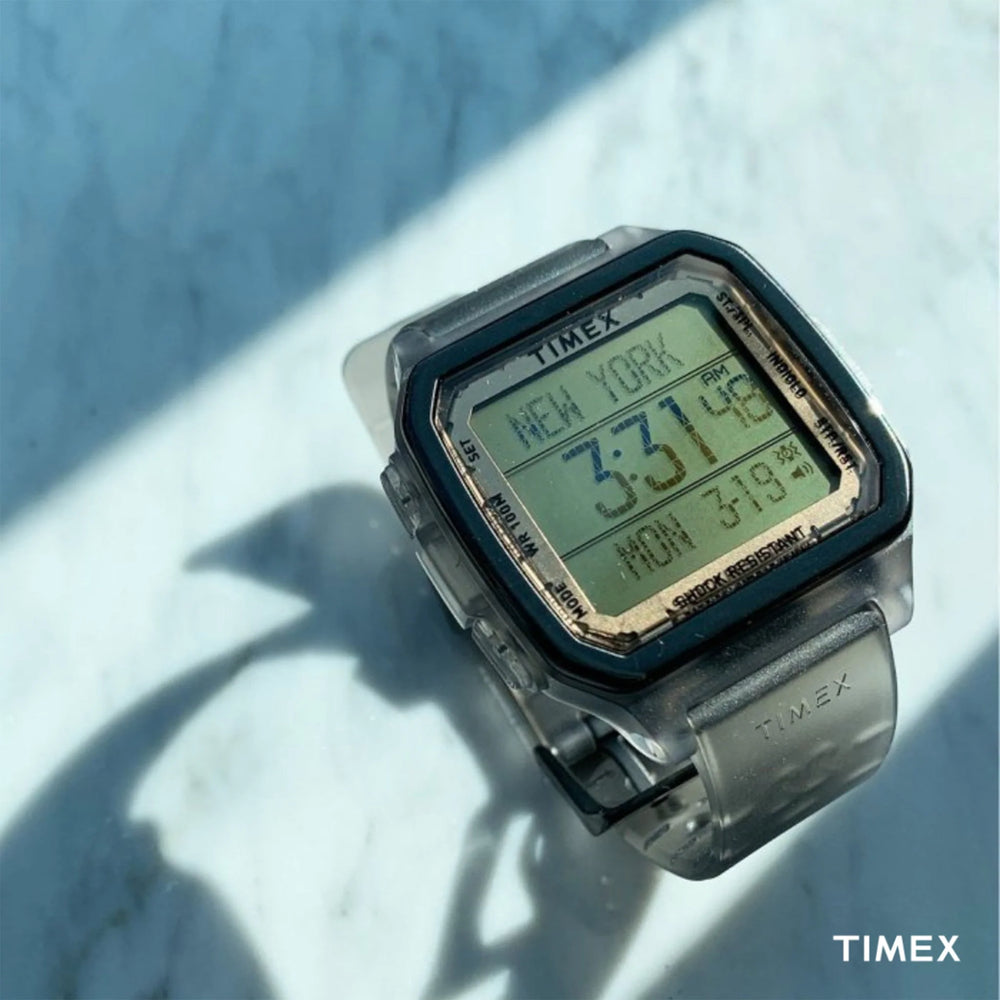 Timex Men's Gray Silicone Watch, Digital Dial | Tw2u56400