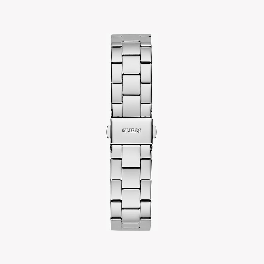 GUESS GW0686L1 SILVER SLEEK - CHIC SOPHISTICATION WOMEN'S WATCH with stainless steel band and polished silver dial-i-Watch-3