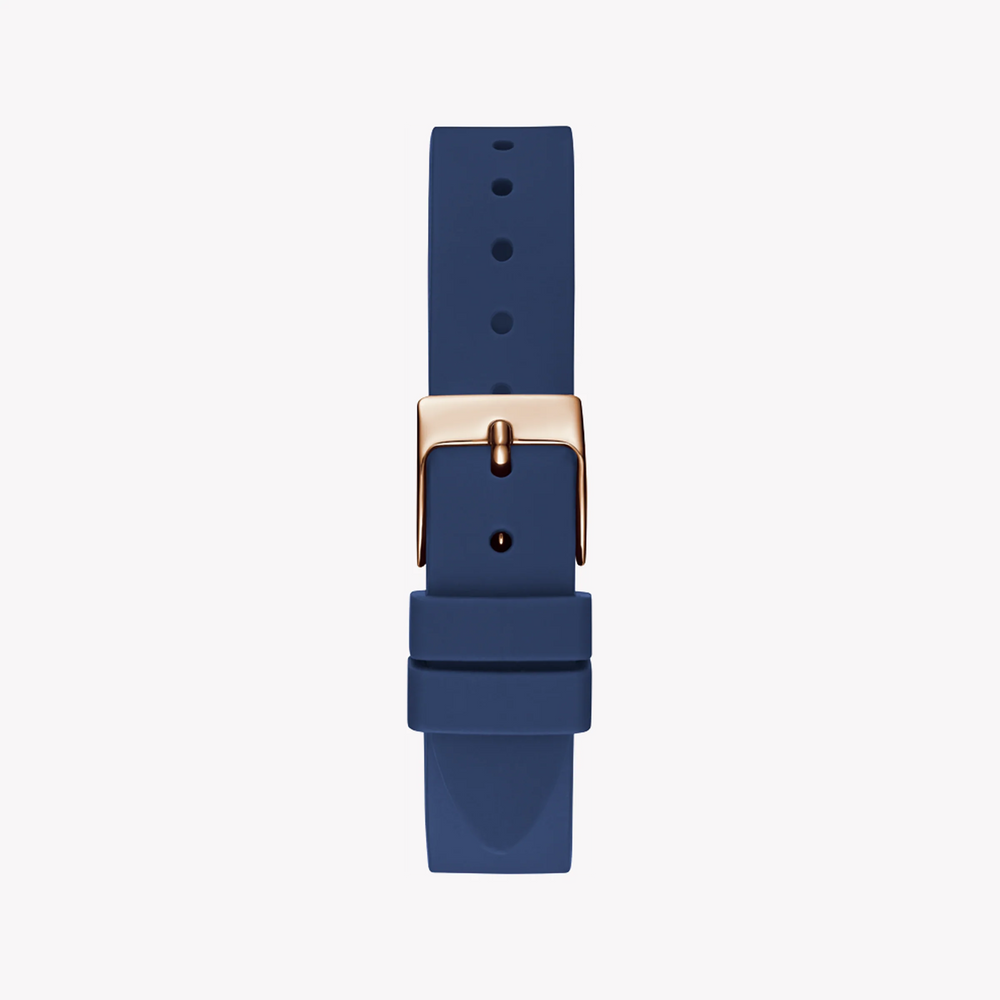 Guess Women's Rose Gold Watch, Blue Silicone Band | Gw0356l1 by i-watch