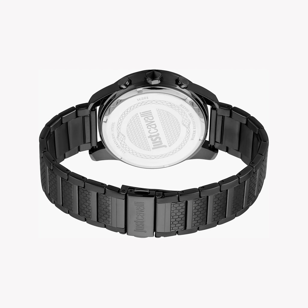 JUST CAVALLI JC1G204M0065 - ELEGANT GRAY DIAL BLACK STAINLESS STEEL MEN'S WATCH-i-Watch-3