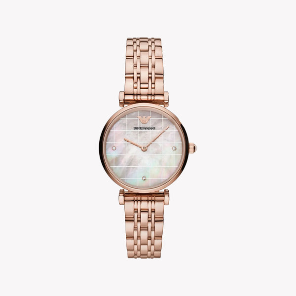 Emporio Armani Women's Rose Gold Watch, Multicolor Dial | Ar11385 by i-watch
