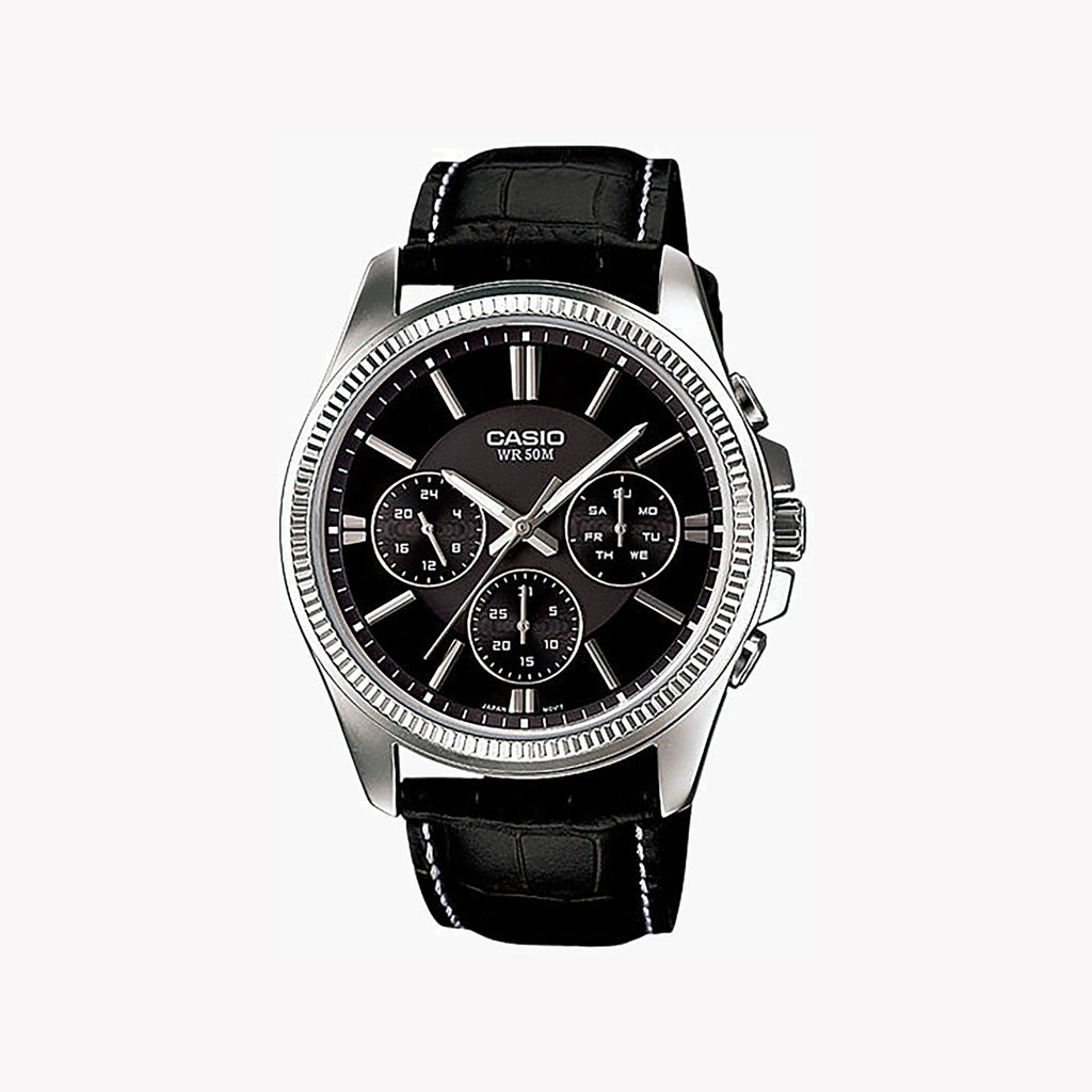 MTP-1375L-1AVDF - CLASSIC SILVER SOPHISTICATION MEN'S WATCH: ELEGANT DESIGN, RELIABLE PERFORMANCE-i-Watch-4