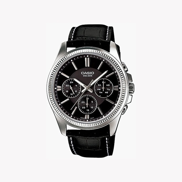 MTP-1375L-1AVDF - CLASSIC SILVER SOPHISTICATION MEN'S WATCH: ELEGANT DESIGN, RELIABLE PERFORMANCE-i-Watch-4