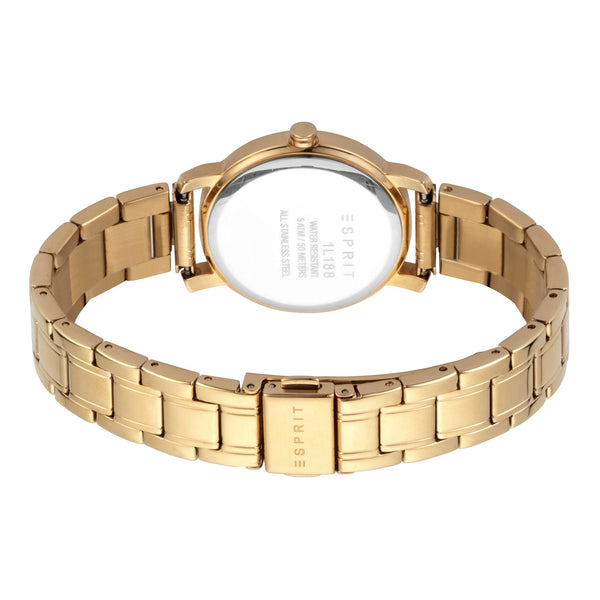 Esprit Women's Watch With Gold Stainless Steel Case And Gold Stainless Steel Band by i-watch