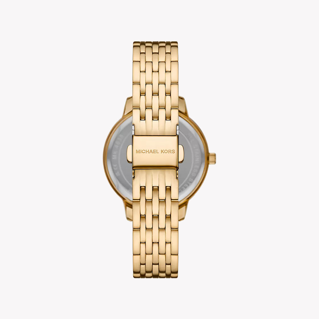 MICHAEL KORS MK1051SET RADIANT FLAIR - ELEGANT GOLD WOMEN'S TIMEPIECE WITH WHITE DIAL-i-Watch-3