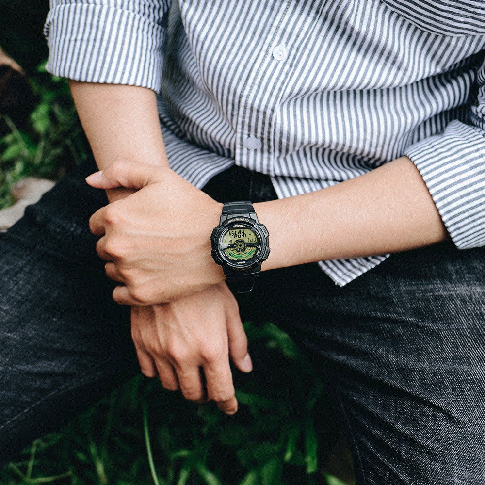 CASIO AE-1100W-1BVSDF BOLD ADVENTURER - MEN'S SPORTY DIGITAL WATCH WITH BLACK RESIN BAND-i-Watch-4