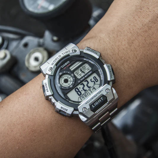 Casio Ae-1400whd-1avdf Adventure Ready - Stylish Men's Digital Watch With Water Resistance & Led Backlight by i-watch