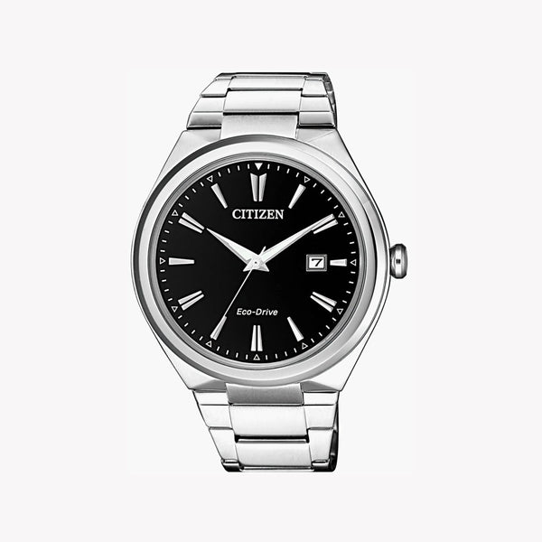 Citizen Aw1370-51f Innovative Precision - Eco-Drive Men's Watch With Silver Stainless Steel & Black Dial by i-watch