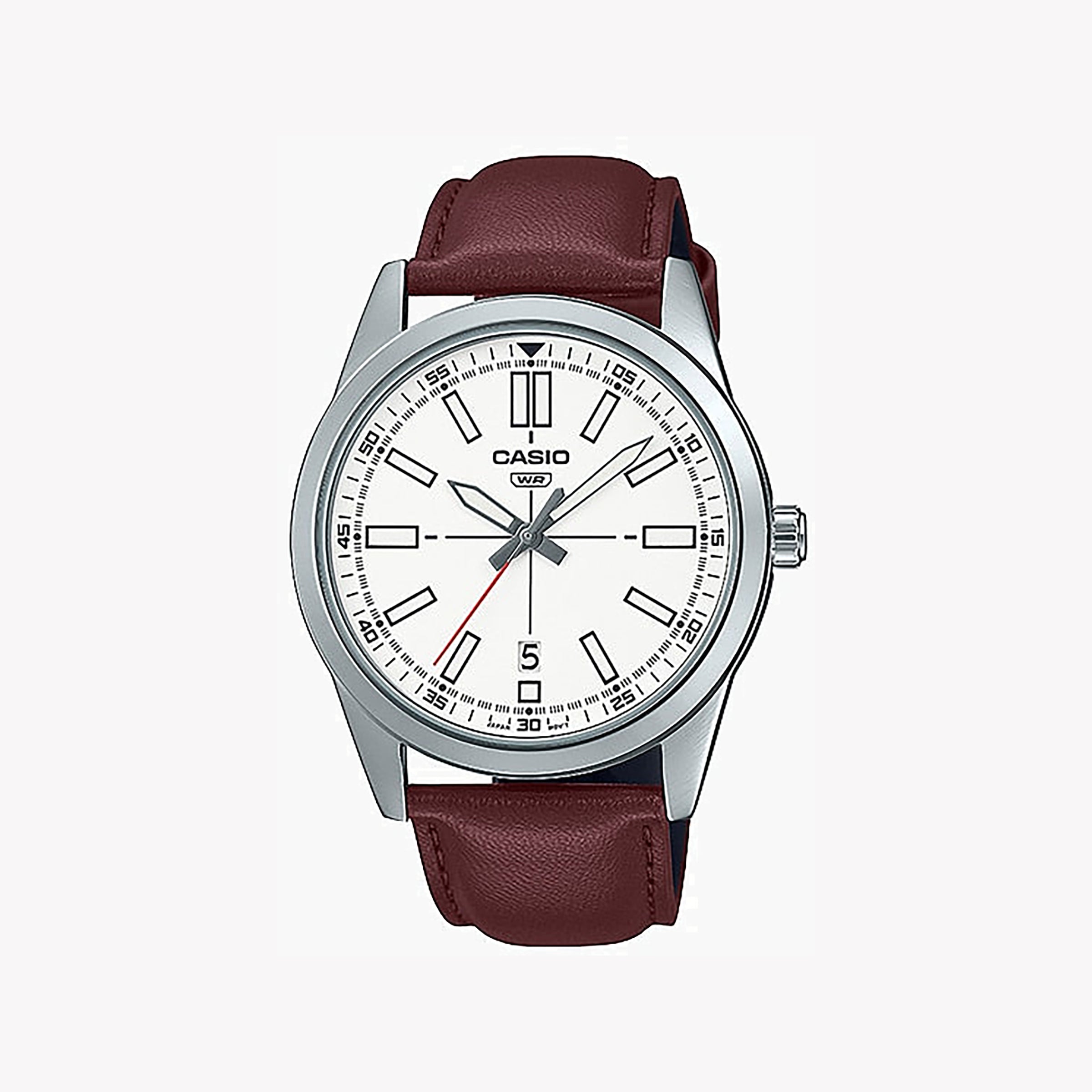 CASIO MTP-VD02L-7EUDF - EFFORTLESS ELEGANCE MEN'S WATCH WITH CLASSIC LEATHER BAND AND WATER RESISTANCE