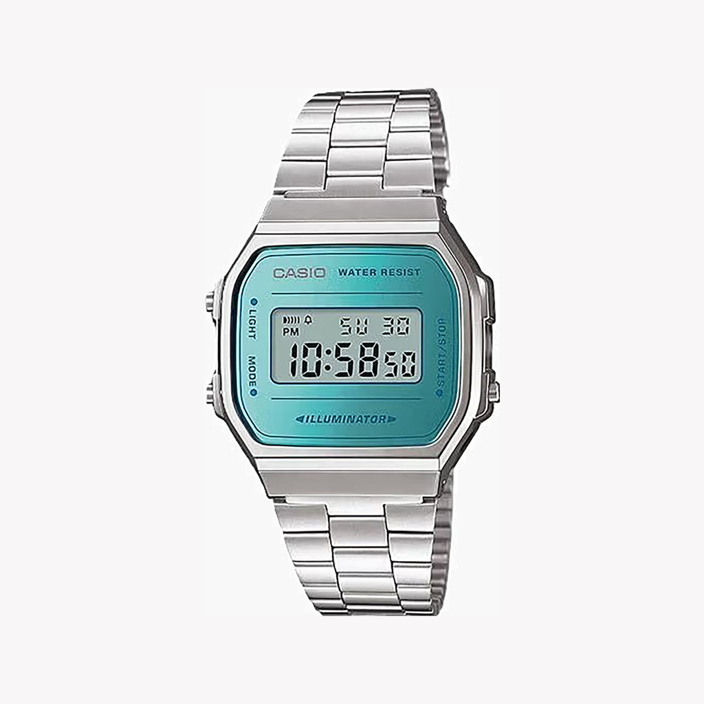 CASIO A168WEM-2EF TIMELESS ELEGANCE - UNISEX MULTIFUNCTIONAL WRISTWATCH IN REFINED RESIN AND METAL