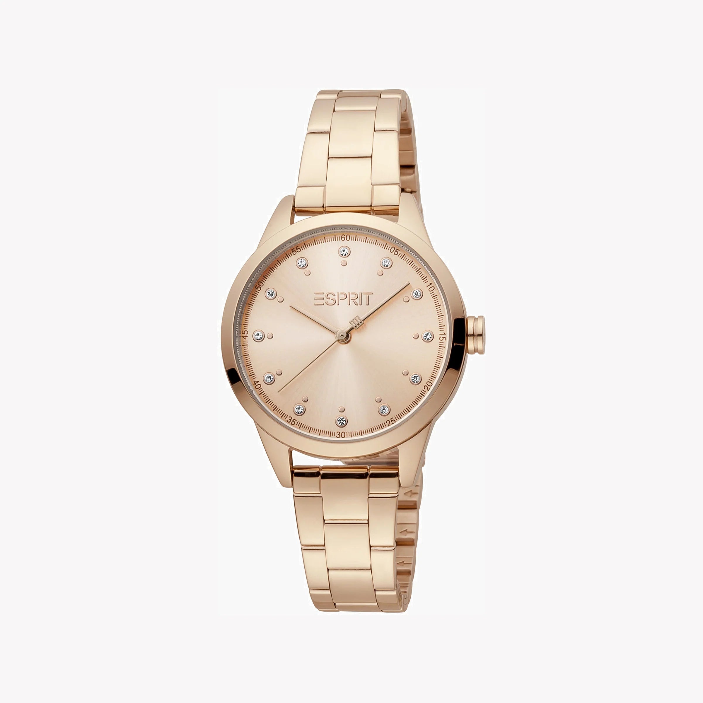 ESPRIT Women's Watch with Rose Gold Stainless Steel Case and Rose Gold Stainless Steel Band