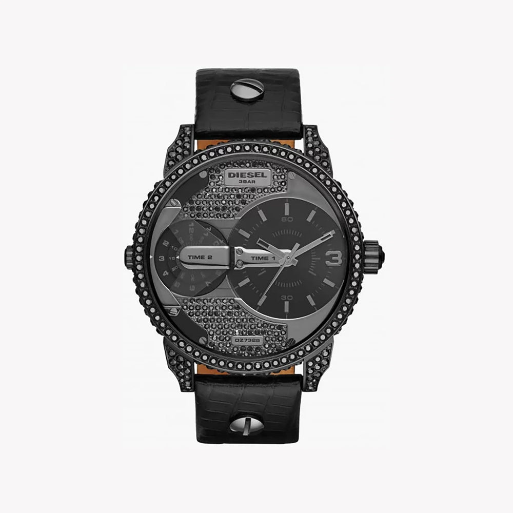 Diesel Men's Black Stainless Steel Watch, Dual Time | Dz7328 by i-watch