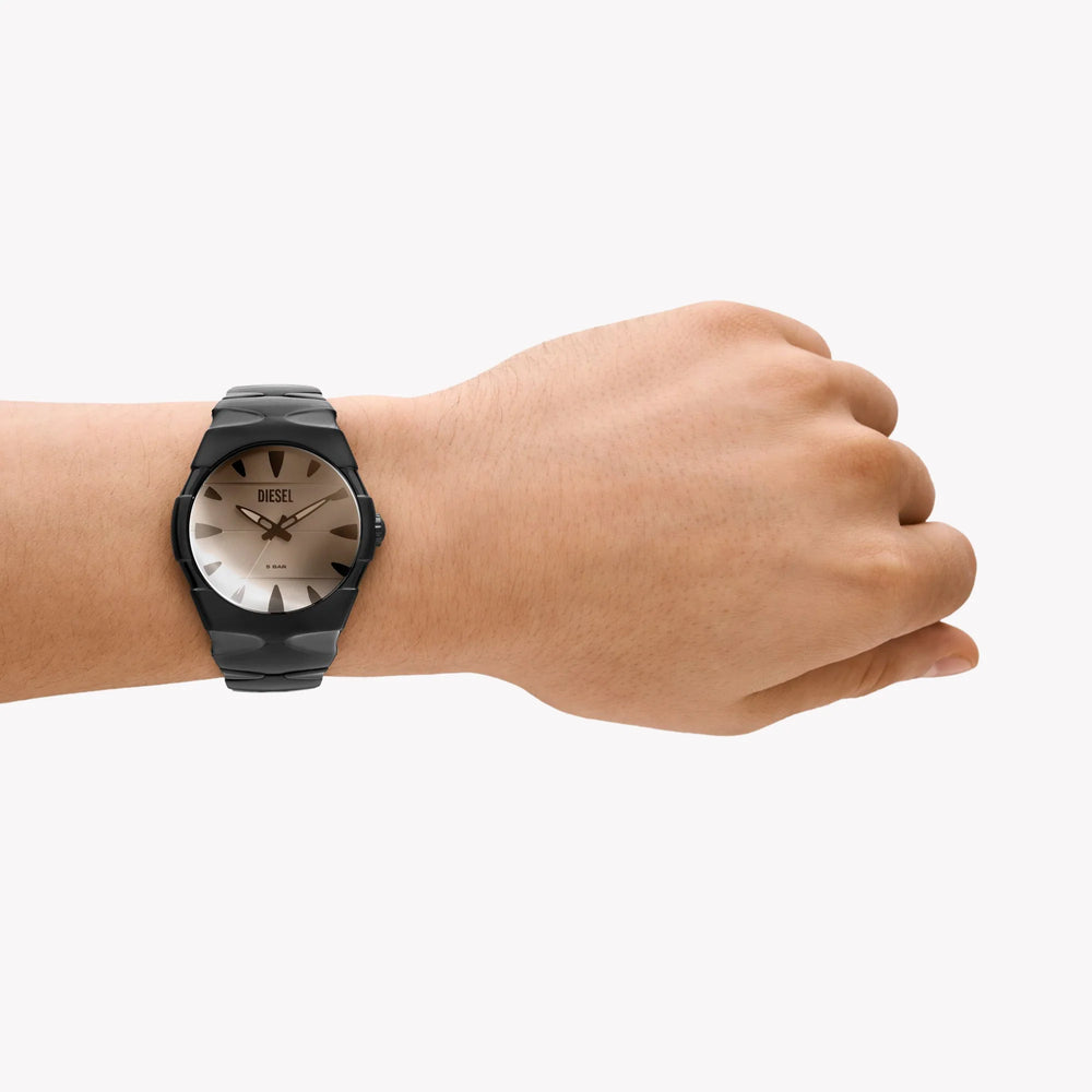 Diesel Men's Black Stainless Steel Watch, Black Dial | Dz2213 by i-watch