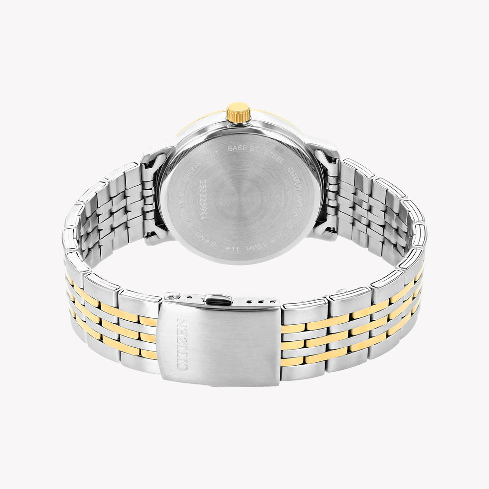 Citizen Men's Gold & Silver Watch, Black Dial | Dz0044-50h by i-watch