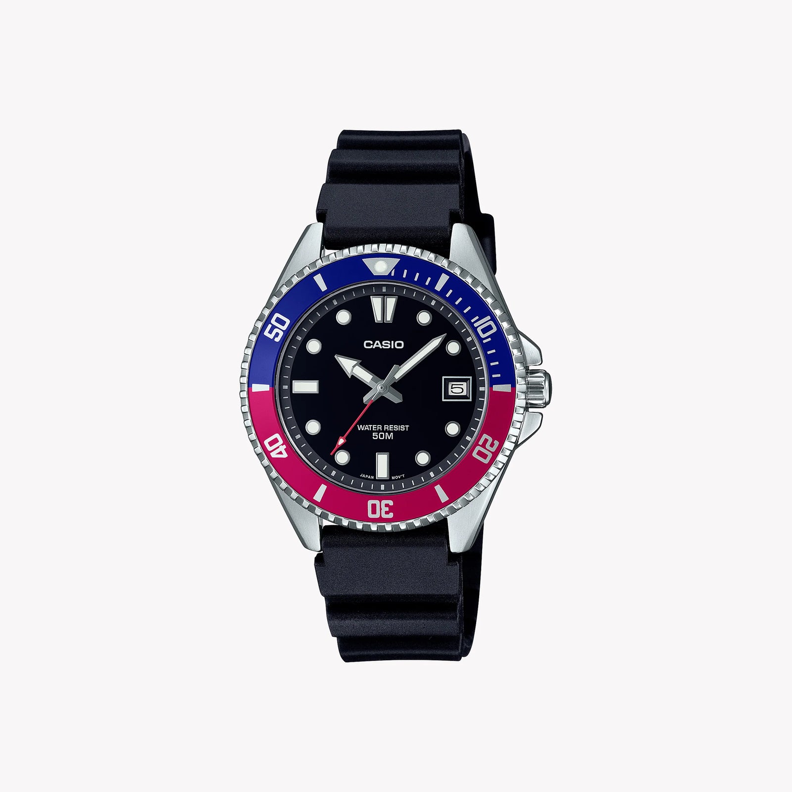 Casio Unisex Stainless Steel Watch, Black Dial | Mdv-10-1a2vef by i-watch