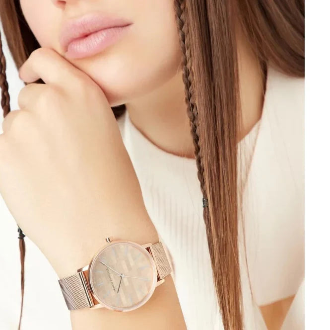 ARMANI EXCHANGE AX5584 - RADIANT ROSE GOLD SOPHISTICATION WOMEN'S WATCH-i-Watch-5