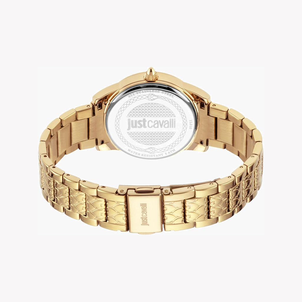 JUST CAVALLI Women's Watch with Gold Stainless Steel Case and Gold Stainless Steel Band-i-Watch-4