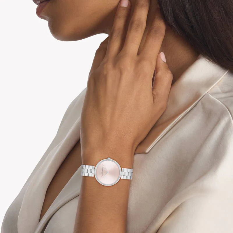 Ck Calvin Klein Women's Stainless Steel Watch, Pink Dial | K3m23121 by i-watch