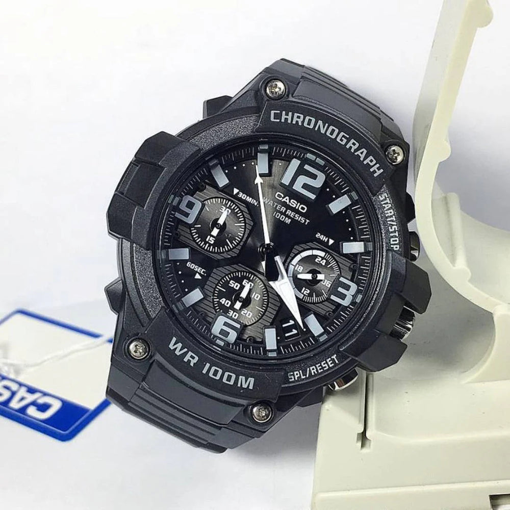 Casio Men's Black Resin Watch, Sporty Style | Mcw-100h-1a3vdf by i-watch