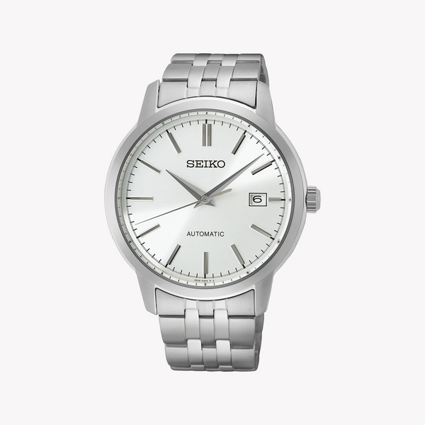 Seiko Men's Silver Stainless Steel Watch, White Dial | Srph85k1 by i-watch