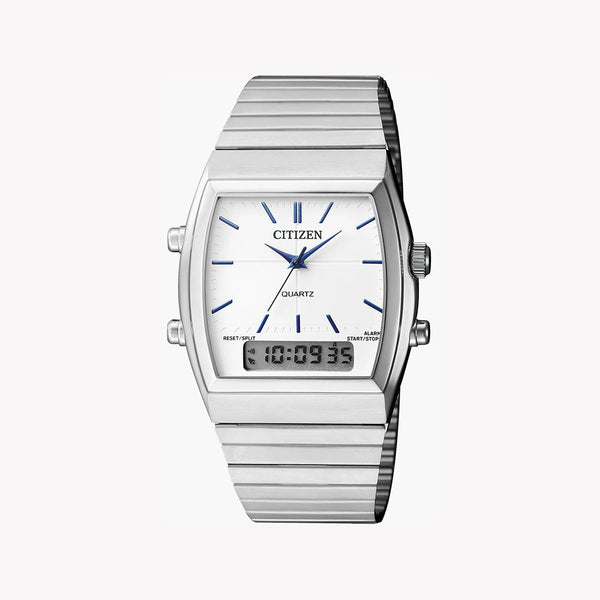 Citizen Jm0540-51a: Modern Versatility - Stainless Steel Men's Watch With White Dial & Water Resistance by i-watch